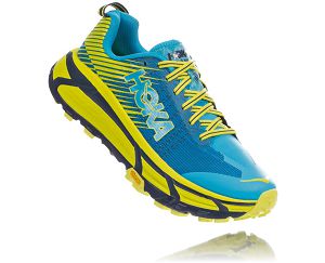 Hoka One One EVO Mafate 2 Mens Trail Running Shoes Cyan/Citrus | AU-4980526